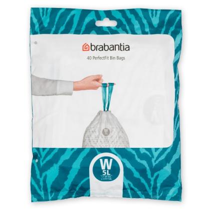 Sáčky do odpadkového koše W PERFECTFIT 5 l, sada 40 ks, Brabantia