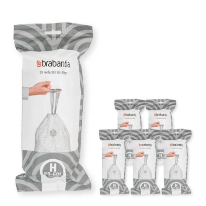 Sáčky do odpadkového koše H PERFECTFIT 50-60 l, sada 120 ks, Brabantia