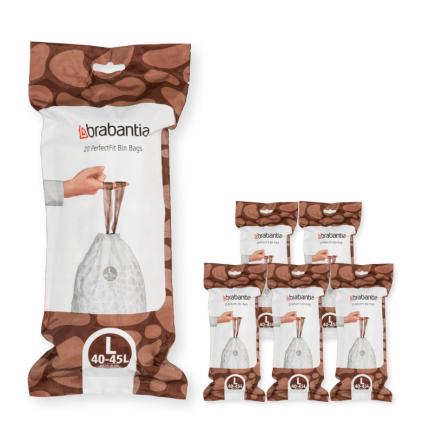 Sáčky do odpadkového koše  L PERFECTFIT 40-45 l, sada 120 ks, Brabantia