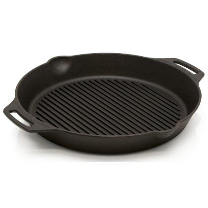 Grilovací pánev GP35 35 cm, se dvěma úchyty, litina, Petromax