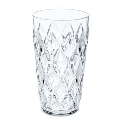 Plastová sklenice CRYSTAL L  450 ml, křišťálově čirá, Koziol