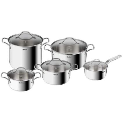 Sada hrnců INTUITION B864SA74, sada 10 ks, nerez, Tefal
