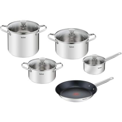 Sada hrnců COOK EAT B922S955, sada 9 ks, nerez, Tefal