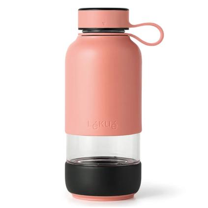 Láhev na vodu BOTTLE TO GO 600 ml, korálová, Lékué