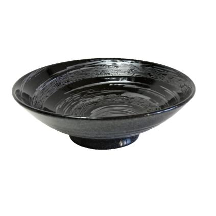 Ramen mísa GUNMETAL SWIRL 24,5 cm, 900 ml, MIJ