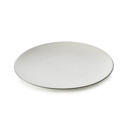 Sada dezertních talířů EQUINOXE REVOL 21,5 cm, 6 ks bílá bavlna