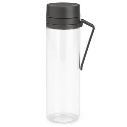 Láhev na vodu MAKE & TAKE 500 ml, se sítkem, tmavě šedá, Brabantia