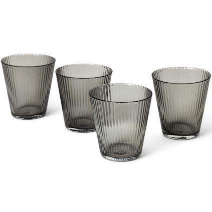 Sklenice na vodu NOUVEAU 260 ml, sada 4 ks, kouřová, Rosendahl
