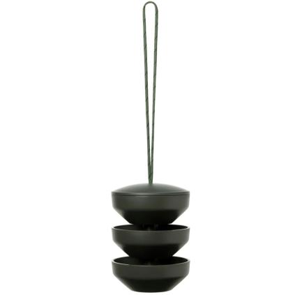 Krmítko pro ptáky RECYCLED 17,5 cm, závěsné, tmavě zelená, Rosendahl