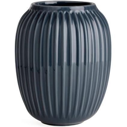 Váza HAMMERSHOI 21 cm, antracitově šedá, Kähler