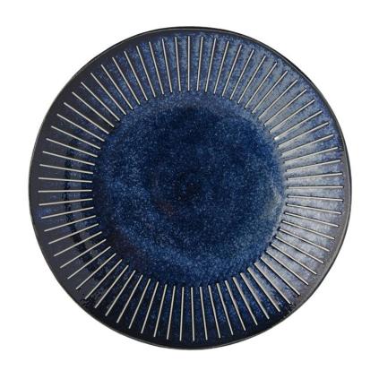 Jídelní talíř RIDGED INDIGO 25 cm, MIJ