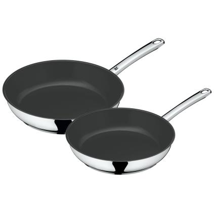 Sada pánví DEVIL 24 cm a 28 cm, s nerezovou rukojetí, sada 2 ks, keramika, WMF