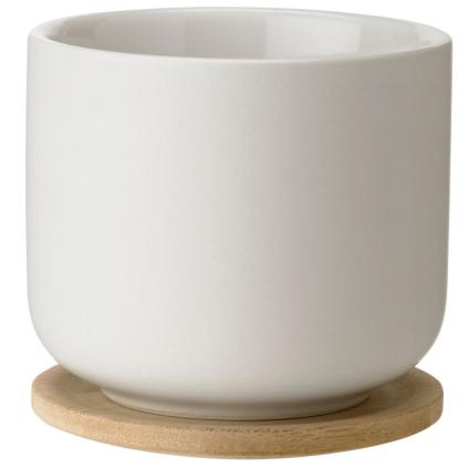 Šálek s podšálkem THEO 200 ml, písková, Stelton