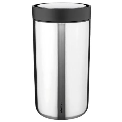 Termohrnek TO GO CLICK 400 ml, stříbrná, Stelton