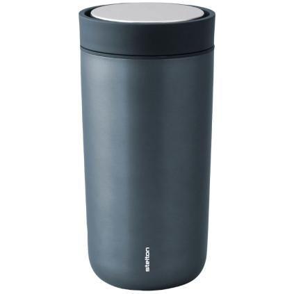 Termohrnek TO GO CLICK 400 ml, lesklá tmavě modrá, Stelton