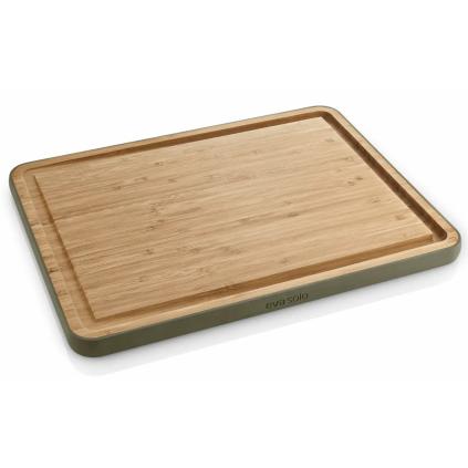 Prkénko na krájení GREEN TOOL 39 x 28 cm, s drážkou na šťávu, bambus, Eva Trio
