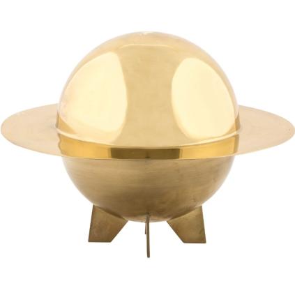Servírovací mísa COSMIC DINER LUNAR 32 cm, s víkem, mosazná, Seletti