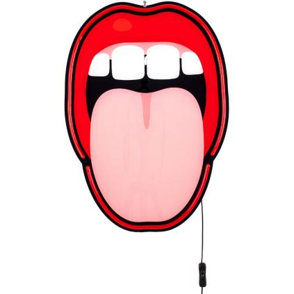 Nástěnné dekorační světlo JOB-BLOW TONGUE 58 cm, LED, Seletti