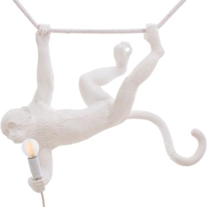 Stropní svítidlo MONKEY SWING 59 cm, bílá, Seletti