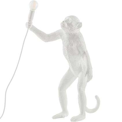 Stolní lampa MONKEY STANDING 54 cm, bílá, Seletti