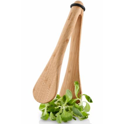 Servírovací kleště NORDIC KITCHEN 26 cm, hnědá, bambus, Eva Trio