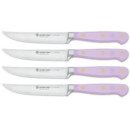 Steakový nůž CLASSIC COLOUR 12 cm, sada 4 ks, fialová, WÜSTHOF