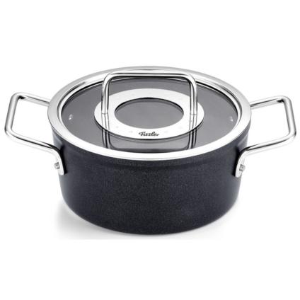 Kastrol ADAMANT 18 cm, 2 l, se skleněnou poklicí, nepřilnavý povrch, Fissler