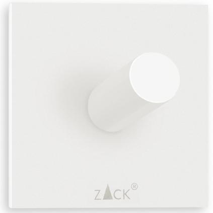 Háček na ručník 5 cm, bílá, nerezová ocel, Zack
