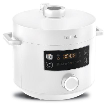 Elektrický multifunkční hrnec TURBO CUISINE CY754130 5 l, tlakový, bílá, Tefal