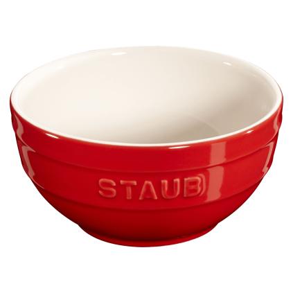 Jídelní miska 400 ml, červená, keramika, Staub