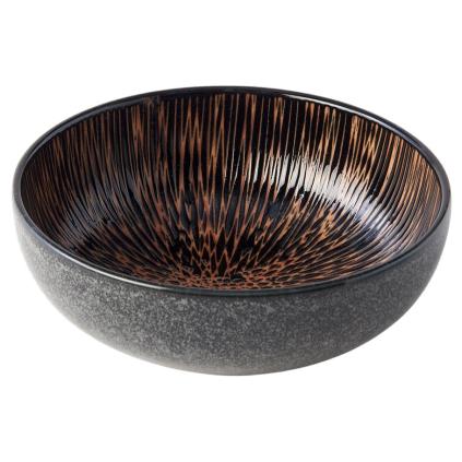 Jídelní miska BRONZE CONVERGING 15 cm, hnědá, keramika, MIJ