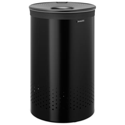 Koš na prádlo 60 l, matná černá, ocel, Brabantia