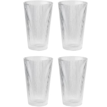 Sklenice na long drink PILASTRO 350 ml, sada 4 ks, čirá, Stelton
