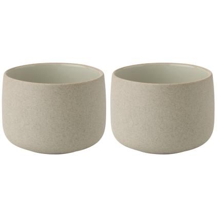 Šálek EMMA 150 ml, sada 2 ks, šedá, kamenina, Stelton