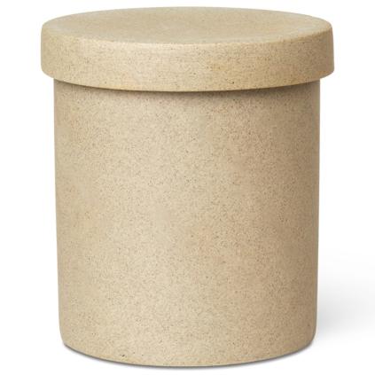 Kelímek na zubní kartáčky BON 10,5 cm, písková, porcelán, ferm LIVING