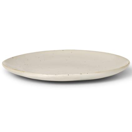 Dezertní talíř FLOW 15 cm, bílá, kamenina, ferm LIVING