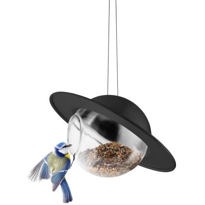 Krmítko pro ptáky SATURN 24 cm, černá, nerezová ocel, Eva Solo