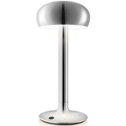 Přenosná stolní lampa EMENDO 29 cm, LED, chromová, Eva Solo