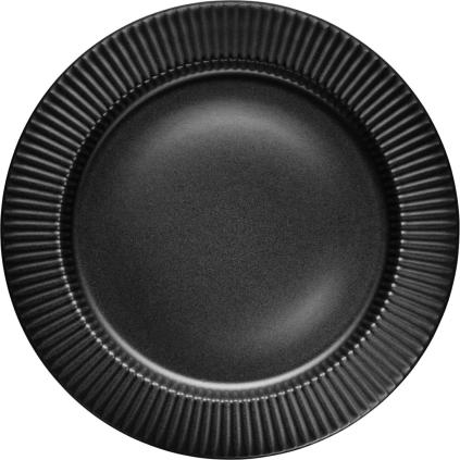 Jídelní talíř LEGIO NOVA 28 cm, černá, kamenina, Eva Trio