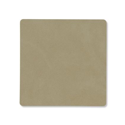 Podtácek SQUARE NUPO 10 x 10 cm, bylinný prach, kůže, LIND DNA