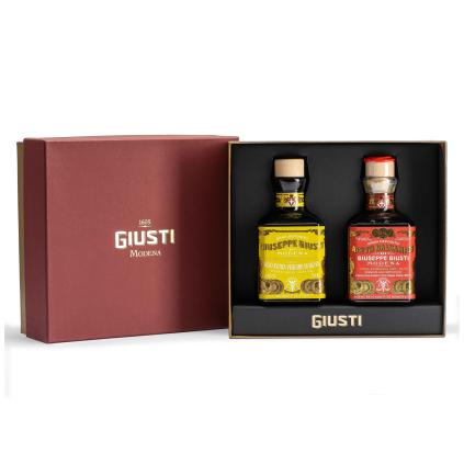 Balzamikový ocet 3 GOLD MEDALS & EVO OIL 2 x 250 ml, Giusti