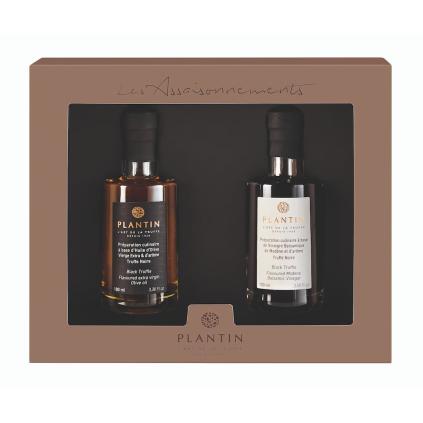 Dárková sada OIL & VINEGAR, extra panenský olivový olej & balzamikový ocet, 2 x 100 ml, PLANTIN