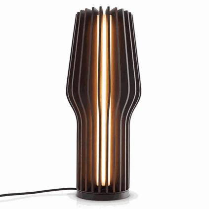 Přenosná stolní lampa RADIANT 28 cm, LED, tmavě hnědá, dřevo, Eva Solo
