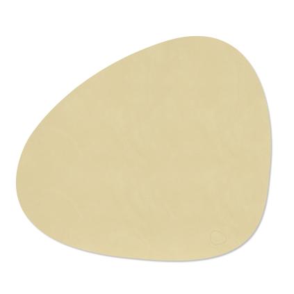 Prostírání CURVE NUPO 37 x 44 cm, citronový sorbet, kůže, LIND DNA