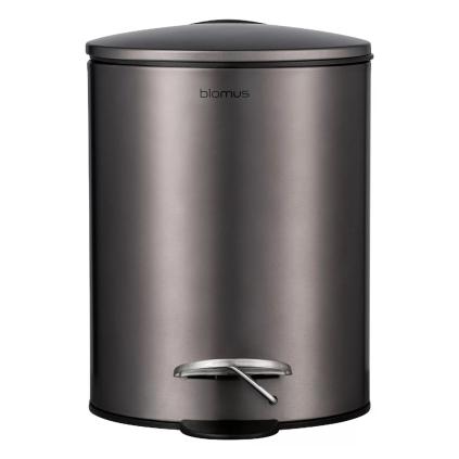 Pedálový odpadkový koš TUBO 3 l, šedá metalická, ocel, Blomus