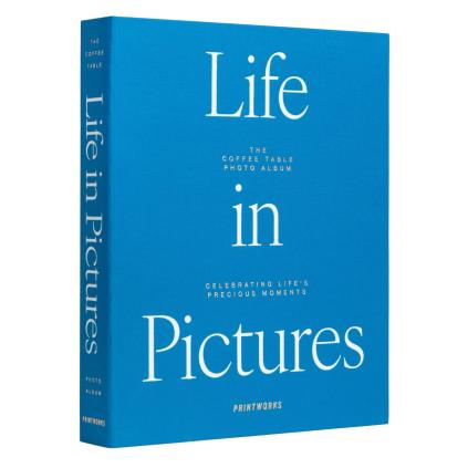 Fotoalbum LIFE IN PICTURES, modrá, Printworks