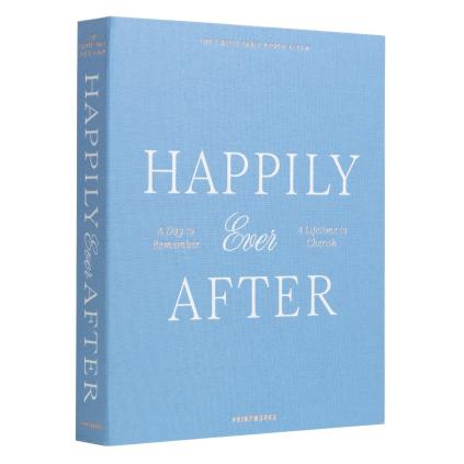 Fotoalbum HAPPILY EVER AFTER, modrá, Printworks