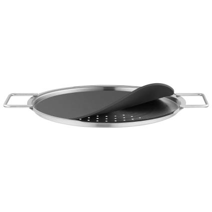 Odkapávací víko EVA TRIO 24 cm, nerezová ocel / silikon, Eva Trio