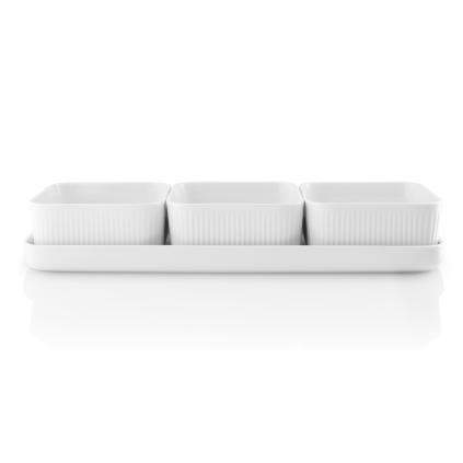 Sada na tapas LEGIO NOVA 37 cm, bílá, porcelán, Eva Trio