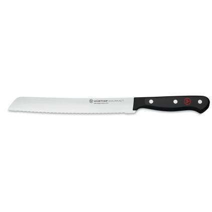 Nůž na chleba GOURMET 20 cm, černá, Wüsthof